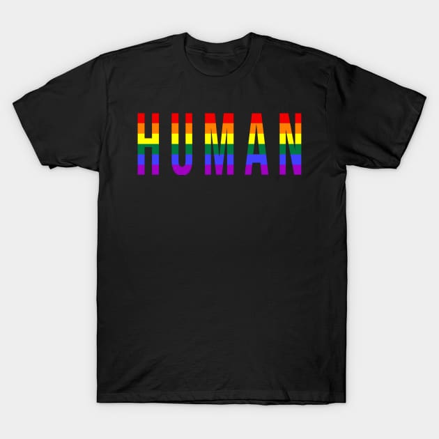 Human 4 T-Shirt by equiliser